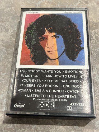 Billy Squier - Emotions in Motion 1982 Cassette Everybody Wants You ***TESTED***