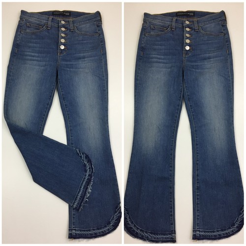 VERONICA BEARD Womens sz 27/4 Beacon Carolyn Baby Boot High Rise Raw Hem Jeans
