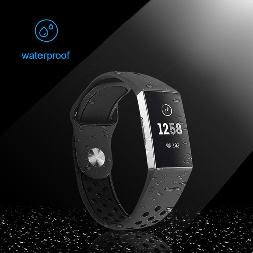 Replacement Silicone Watch Band Strap Wristband For Fitbit Charge 4/Charge 3 SE - Picture 39 of 103