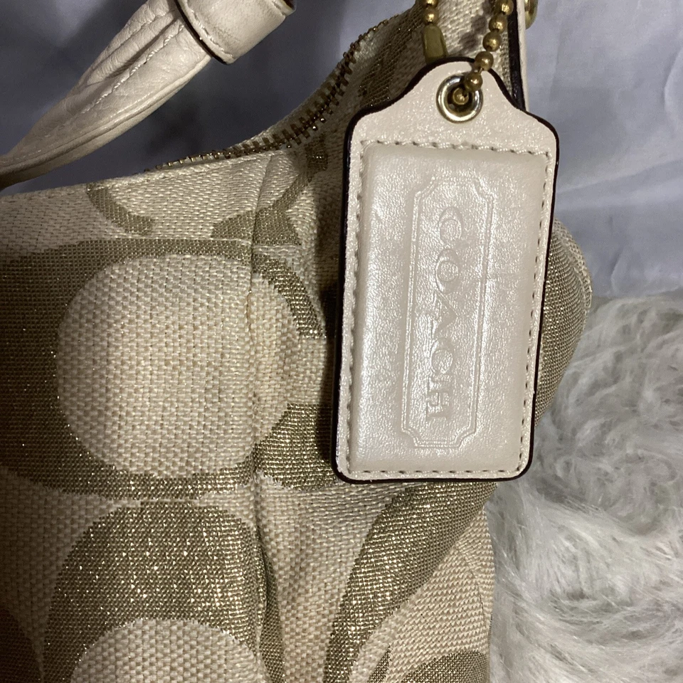 Coach M1082-16187 KRISTIN Tan Optic Art Signature Canvas Convertible Bag 66 - Image 3 of 4