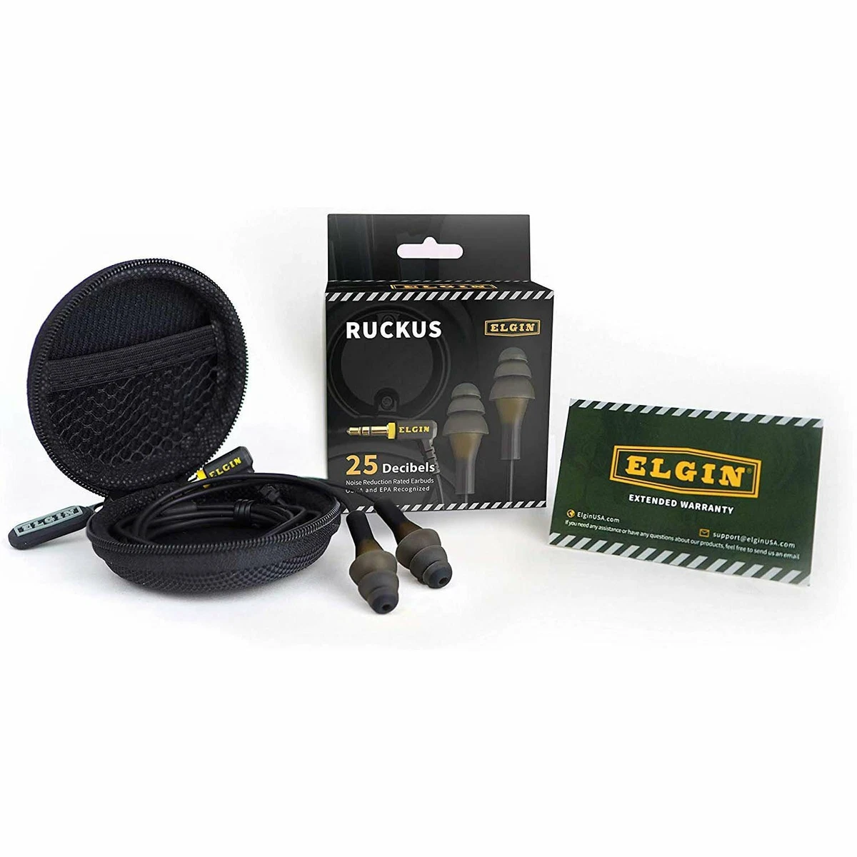 Elgin Ruckus Ear Plug Headphones OSHA Compliant Noise