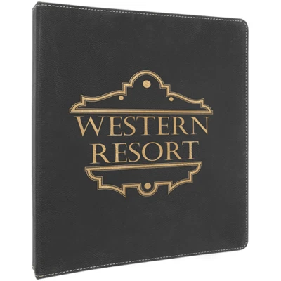 Personalized Engraved Leatherette 3-Ring Binder - Organize with Style - Image 1 of 4