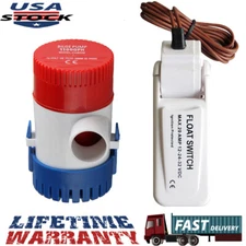 Automatic 1100 GPH Bilge Pump Boat Marine Water Pump 12V For Boat Yacht Pool