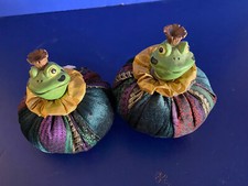 Russ Berrie Beanbag Sitting Frog 2 Plush