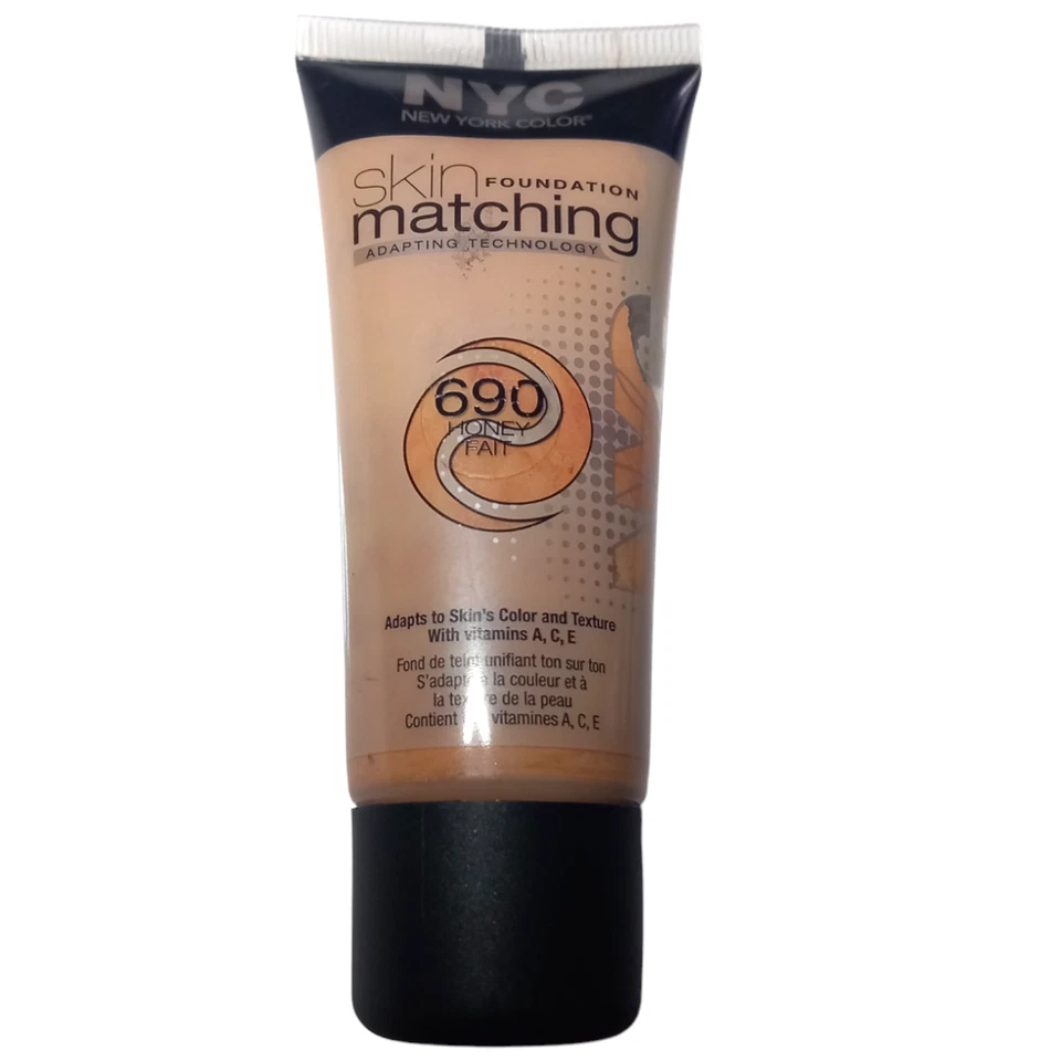 NYC Skin Matching Foundation 690 Honey Fait Adapting Technology - Image 4 of 4