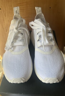 Size 4 - adidas NMD_R1 Primeknit Japan Triple White | eBay
