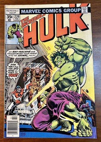 The Incredible Hulk #220 (Marvel Comics February 1978) Captain Barracuda