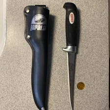 Rapala Soft Grip Fillet Knife With Sheath  - Black