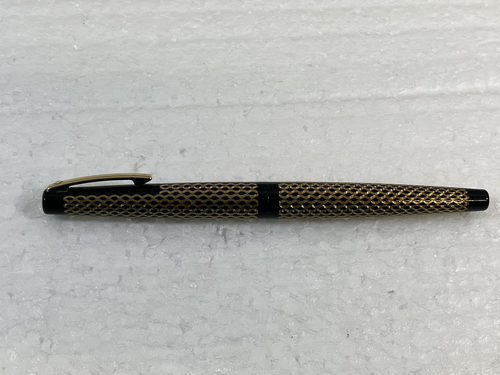 Vintage Sheaffer 585 Fountain Pen and Bull Point Biro. Black/Gold. 14K Gold Nib. - Picture 12 of 20