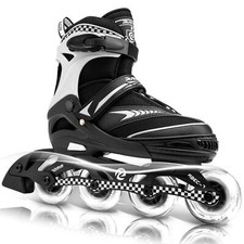 Adjustable Inline Skates for Boys and Girls with Full Light Up Wheels, Outdoo...