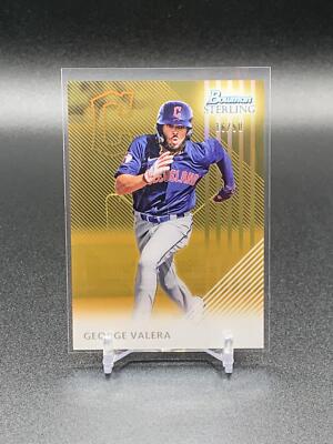 2022 Bowman Sterling George Valera ST-GV Sterling Tek Gold /50 Guardians