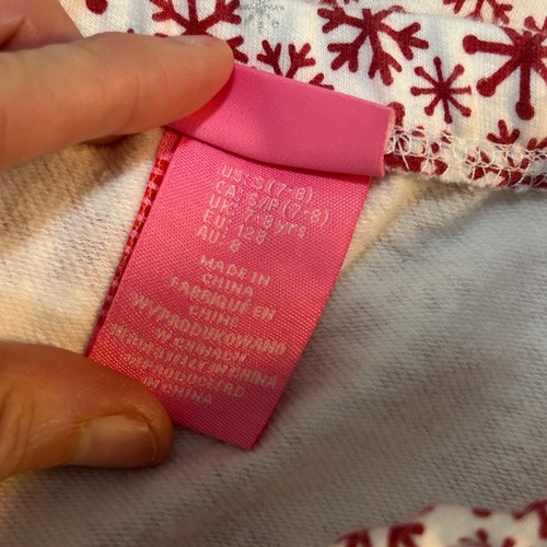 Isaac Mizrahi, Christmas snowflake, white and red leggings Girls small, 7–8 1323 - Picture 5 of 5