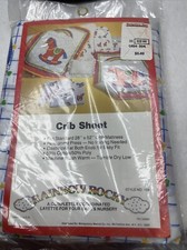 VTG Rocking Horse Cotton Fitted Crib Sheet Rainbow Rocky 28 52