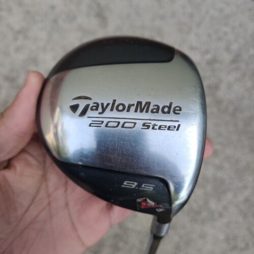 READ TaylorMade 200 Steel Driver 9.5 Degree Stiff Flex Graphite Shaft RH 43 Inch