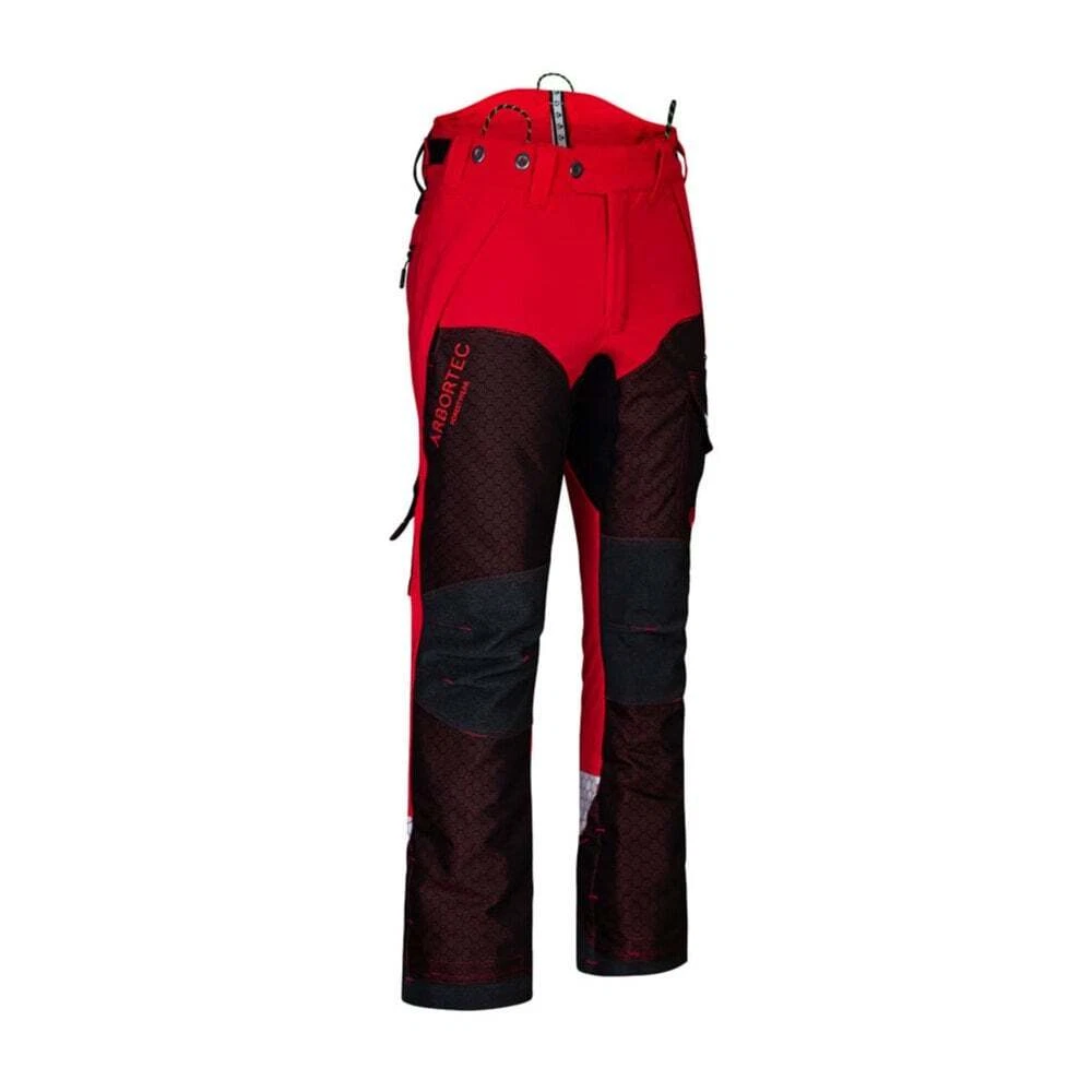Arbortec Breatheflex Pro Deep Forest Chainsaw Trousers Type A Red