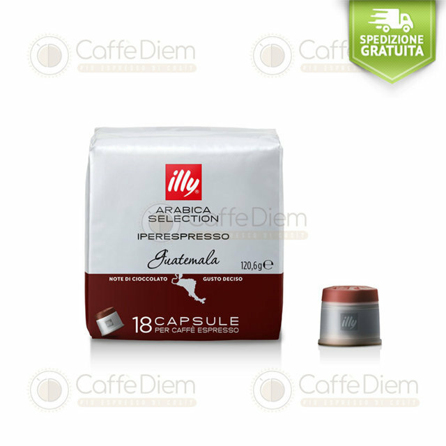 108 Capsule Cialde Caffè illy Iperespresso GUATEMALA 100% Arabica Selection