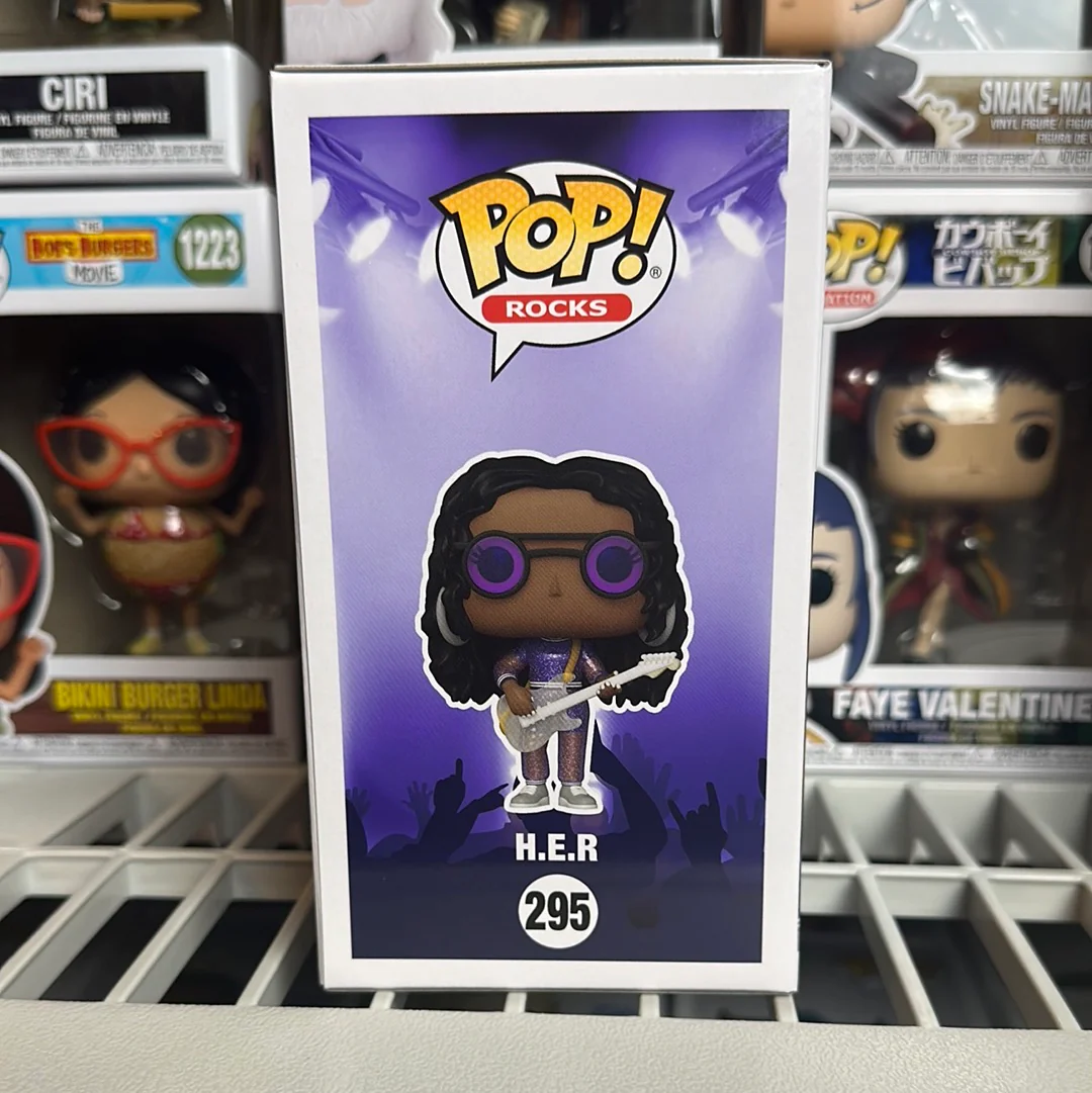 Funko POP! Rocks H.E.R. with Guitar Music Figure #295! | eBay