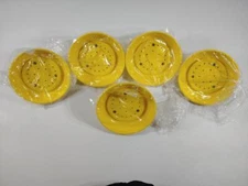 Lot of (5) Encon Shower Head Assembly 30GPM Yellow ABS 1" Conn. 01054003
