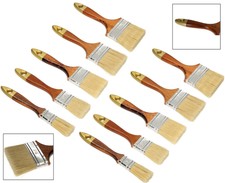 10er Set Flachpinsel 1 &ndash; 4&ldquo; Borstenl&auml;nge 25 &ndash; 100mm Lasurpinsel Lackierpinsel