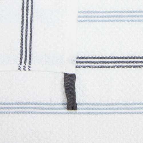 12 Pack of Kitchen Dishcloths - Striped Pattern - 13 x 13 in - Soft 100% Cotton - 第 10/28 張圖片