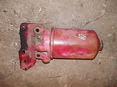 Farmall 560 Rc Tractor Ih Ihc Engine Motor Oil Filter Canister Holder Mount Ebay