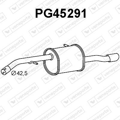 Silencieux arrière Peugeot 208 I 1.4 HDi pot échappement diesel