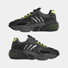 Adidas US 12 Men's Black Silver Yellow Grey Lifestyle Rare 4D Krazed GX9595 NIB
