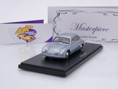 Autocult 90112 # Lindner Porsche Prototyp Baujahr 1953 '' silber-blau '' 1:43 NEU