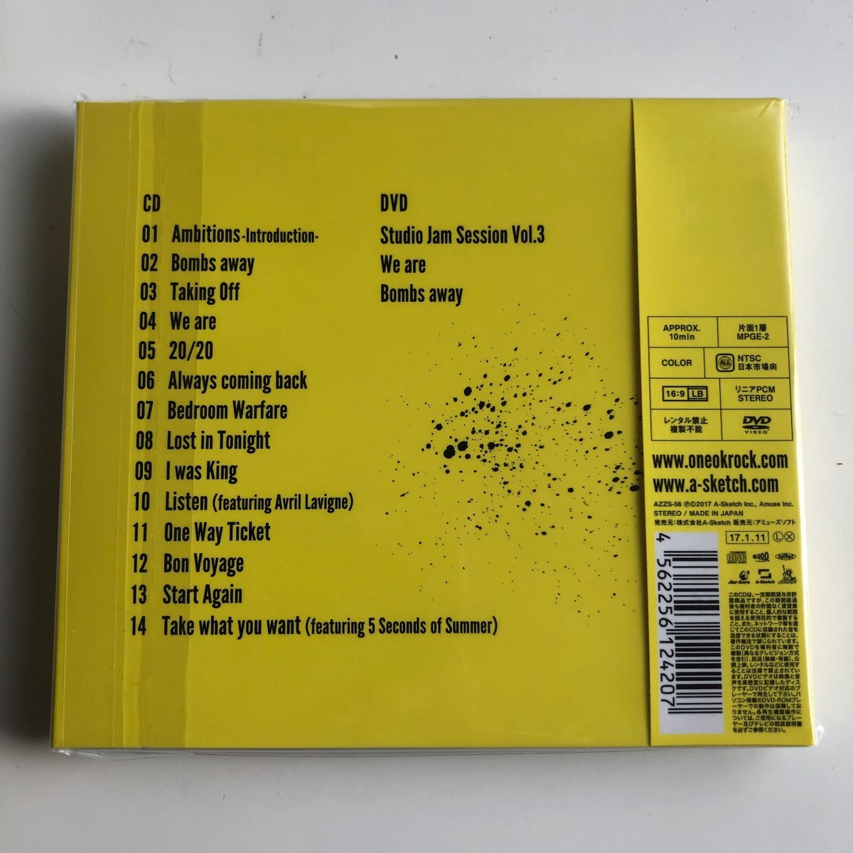 ONE OK ROCK Ambitions Limited Edition CD + DVD AZZS-56 NEW JAPAN
