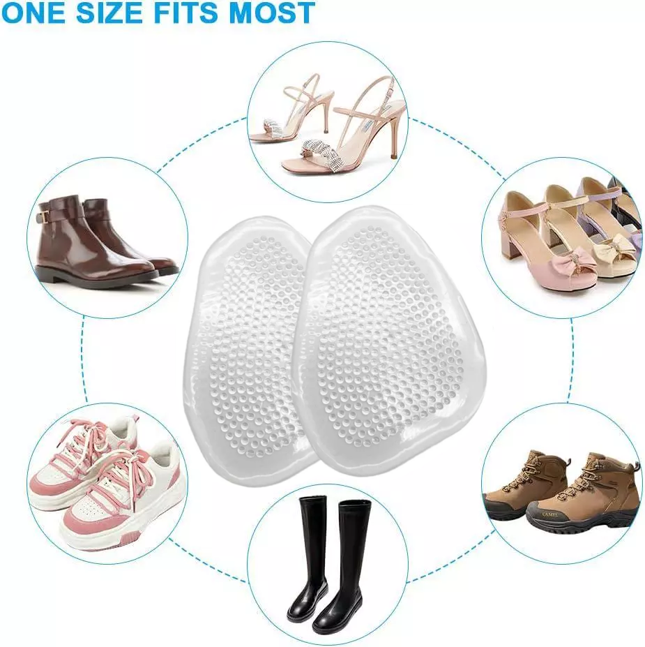 1-5 Pairs Silicone Ball of Foot Shoes Metatarsal Pads Inserts Insole ...