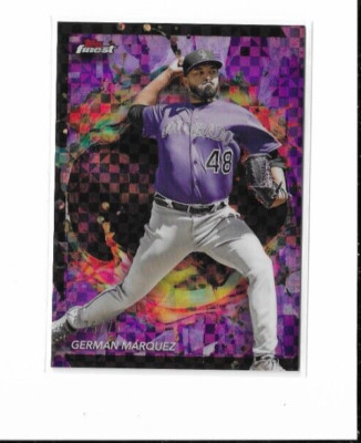German Marquez 2024 Topps Finest Checkerboard Purple Rare #215 #d