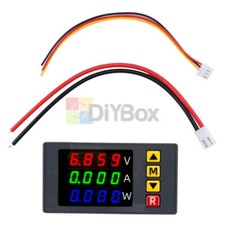100V 10A 1000W Voltage Current Power Meter 4 High Precision Red Blue Green Digit