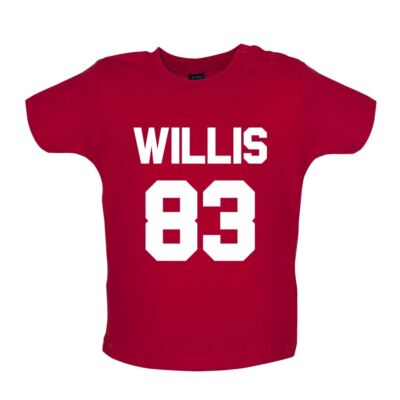 Willis 83 - Baby T-Shirt / Strampler - Band Sänger Liebe Fan Tour Gig Matt 1983