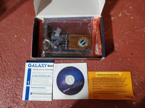 Galaxy NVidia GeForce 8400GS PCIE 512MB DDR2 64bit PCIE Graphics Card -Open Box - Picture 3 of 3