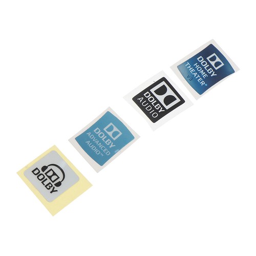Dolby Surround Sound Labels Laptop Stickers Desktop Decor DIY Stickers - Afbeelding 11 van 15