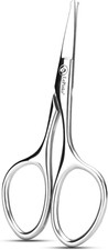 Premium Facial Hair Small Grooming Scissors for Men Women - Eyebrow, Nose Hair,