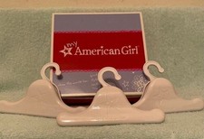 American Girl White Plastic Doll Clothes Hangers Lot of 3