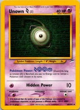 Unown [Z] 60/105 Uncommon Neo Destiny Pokemon Unlimited Lightly Played on eBay