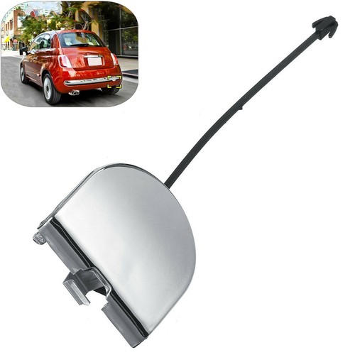 Für Fiat 500 Stoßstange hinten Abschleppöse Kappe Ersatz passt für OEM Numme - Picture 1 of 12