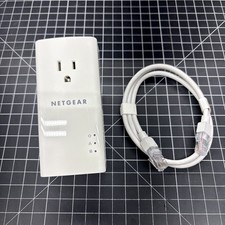 NetGear Powerline 1200  Extra Outlet PLP1200S w/ Ethernet Cable, Tested Working