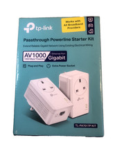 TP-LINK AV1000 Gigabit Passthrough Powerline Starter Kit (TL-PA7017P KIT)