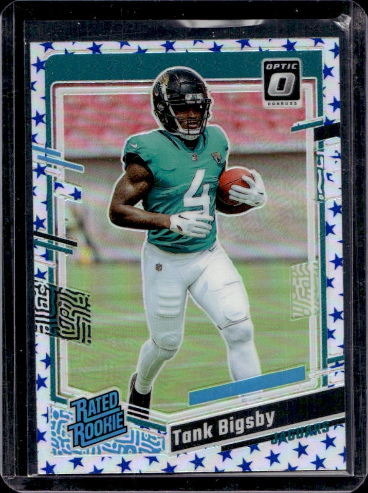 2023 Donruss Optic Tank Bigsby Blue Stars Prizm Rated Rookie #252 Jaguars