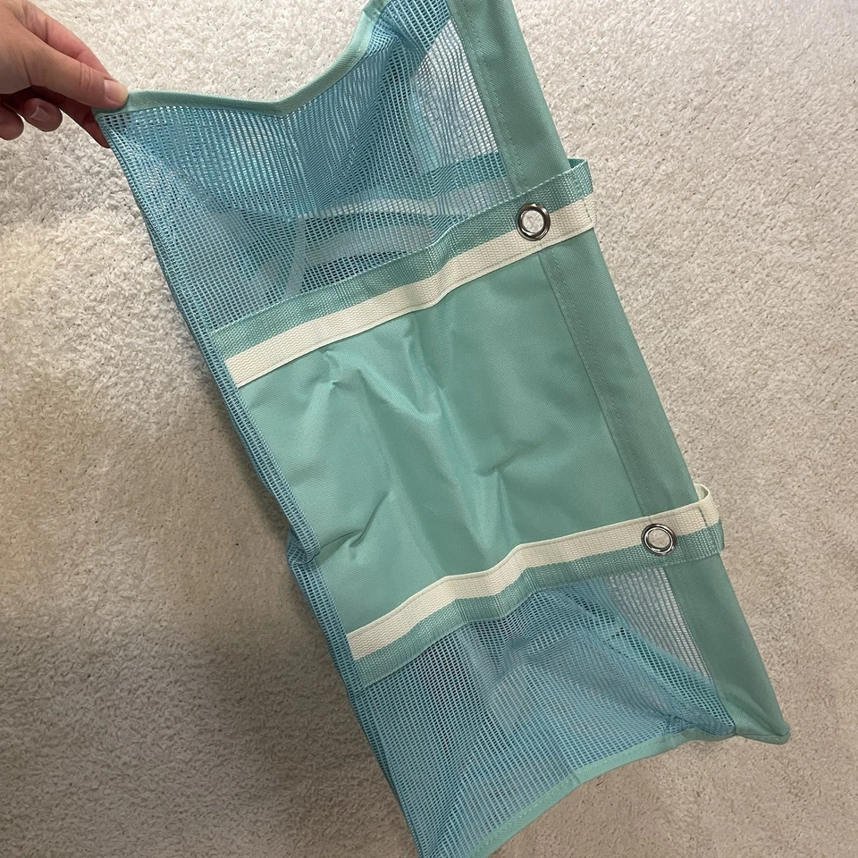 Bolso de Playa Thirty One Grande Utilitario Malla Azul Caribe Nuevo con Etiquetas Descatalogado Foto 3 de 4