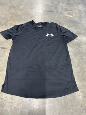 Mens Under Armour RUN Shirt MK1 Tee Training Medium Fitted HEATGEAR