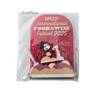 2025 Disney Parks Epcot Essen & Wein Festival Mickey auf Fahrrad Acryl 3-D Magnet