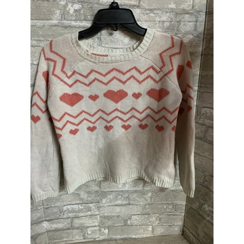 Lucky Penny Kids Girl's Cute Heart Pullover Sweater Size 12 Knit Cozy - Picture 1 of 7