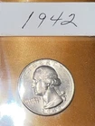 1942 Washington 25C Silver Quarter / UNC