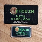 Black Hand Bullion 1oz .999 Silver Bitcoin Bar Limited