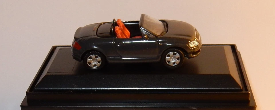 Micro IN Metallo Die Cast Schuco Ho 1/87 Tt Turbo 225 Cv Grigio Scuro No. Box - Immagine 3 di 4