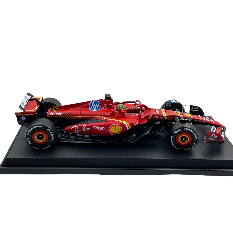 Modellino F1 Bburago 1/18 Ferrari SF-24 Charles Leclerc #16 Winner Monza GP 2024 - Immagine 4 di 4